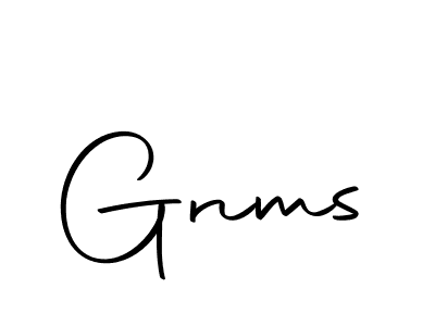 Design your own signature with our free online signature maker. With this signature software, you can create a handwritten (Autography-DOLnW) signature for name Gnms. Gnms signature style 10 images and pictures png