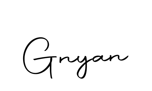 Design your own signature with our free online signature maker. With this signature software, you can create a handwritten (Autography-DOLnW) signature for name Gnyan. Gnyan signature style 10 images and pictures png