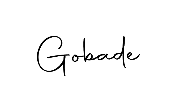 Design your own signature with our free online signature maker. With this signature software, you can create a handwritten (Autography-DOLnW) signature for name Gobade. Gobade signature style 10 images and pictures png