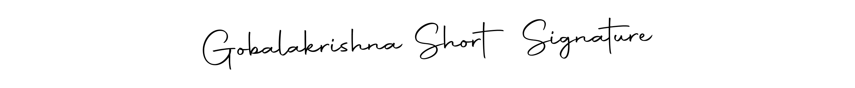 How to make Gobalakrishna Short Signature name signature. Use Autography-DOLnW style for creating short signs online. This is the latest handwritten sign. Gobalakrishna Short Signature signature style 10 images and pictures png