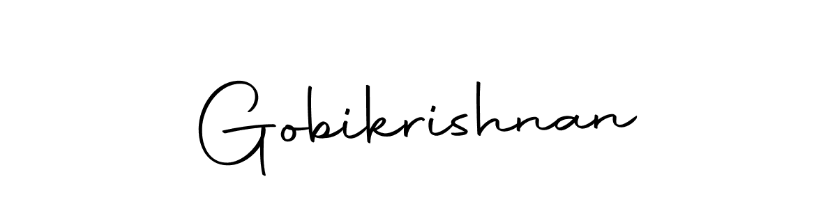 You should practise on your own different ways (Autography-DOLnW) to write your name (Gobikrishnan) in signature. don't let someone else do it for you. Gobikrishnan signature style 10 images and pictures png