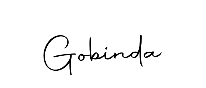 Create a beautiful signature design for name Gobinda. With this signature (Autography-DOLnW) fonts, you can make a handwritten signature for free. Gobinda signature style 10 images and pictures png