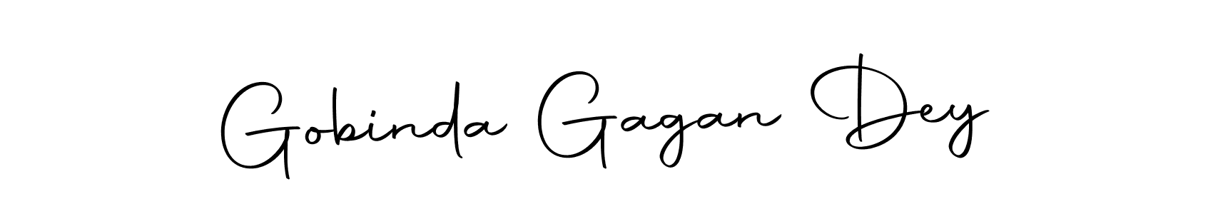 How to make Gobinda Gagan Dey name signature. Use Autography-DOLnW style for creating short signs online. This is the latest handwritten sign. Gobinda Gagan Dey signature style 10 images and pictures png