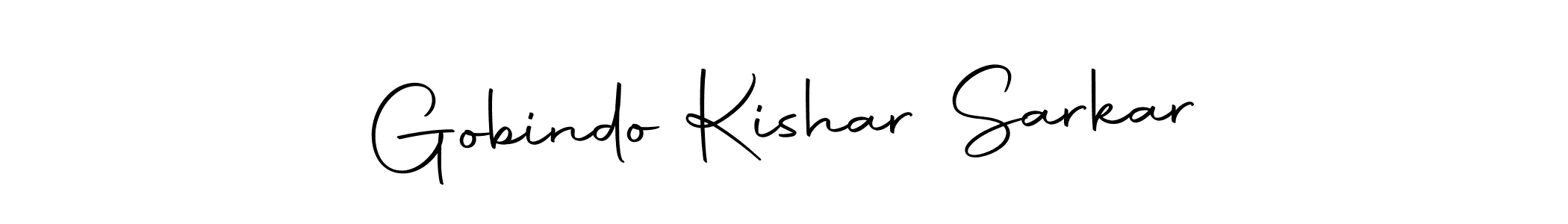 if you are searching for the best signature style for your name Gobindo Kishar Sarkar. so please give up your signature search. here we have designed multiple signature styles  using Autography-DOLnW. Gobindo Kishar Sarkar signature style 10 images and pictures png