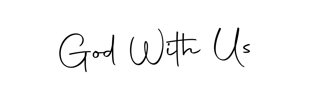 Create a beautiful signature design for name God With Us. With this signature (Autography-DOLnW) fonts, you can make a handwritten signature for free. God With Us signature style 10 images and pictures png