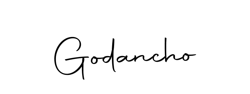 Make a beautiful signature design for name Godancho. With this signature (Autography-DOLnW) style, you can create a handwritten signature for free. Godancho signature style 10 images and pictures png