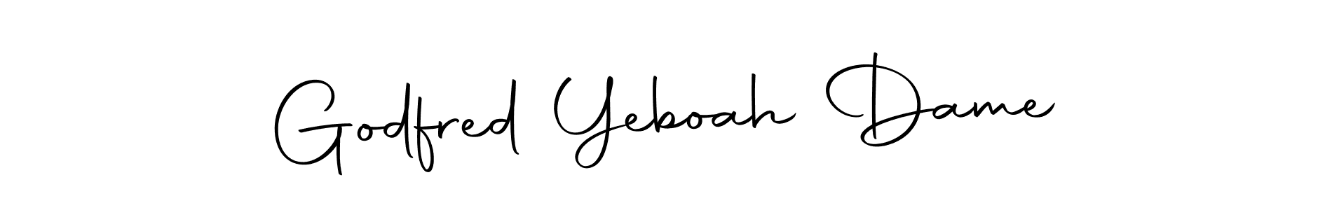 This is the best signature style for the Godfred Yeboah Dame name. Also you like these signature font (Autography-DOLnW). Mix name signature. Godfred Yeboah Dame signature style 10 images and pictures png