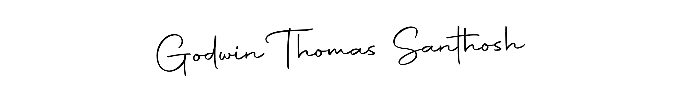 Create a beautiful signature design for name Godwin Thomas Santhosh. With this signature (Autography-DOLnW) fonts, you can make a handwritten signature for free. Godwin Thomas Santhosh signature style 10 images and pictures png