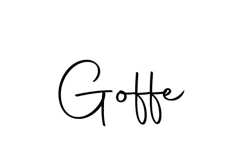 Create a beautiful signature design for name Goffe. With this signature (Autography-DOLnW) fonts, you can make a handwritten signature for free. Goffe signature style 10 images and pictures png