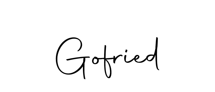 Create a beautiful signature design for name Gofried. With this signature (Autography-DOLnW) fonts, you can make a handwritten signature for free. Gofried signature style 10 images and pictures png