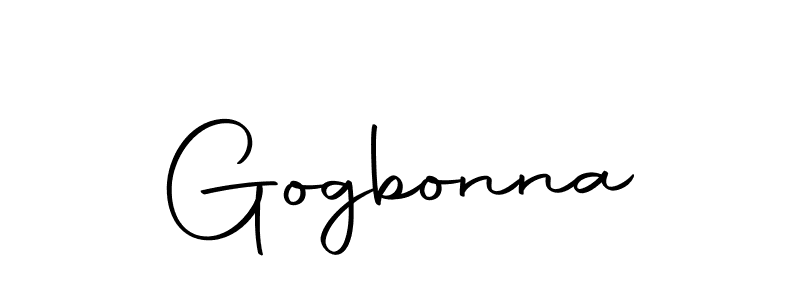 Use a signature maker to create a handwritten signature online. With this signature software, you can design (Autography-DOLnW) your own signature for name Gogbonna. Gogbonna signature style 10 images and pictures png