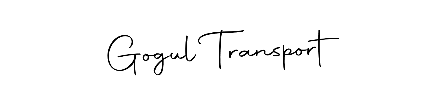 Design your own signature with our free online signature maker. With this signature software, you can create a handwritten (Autography-DOLnW) signature for name Gogul Transport. Gogul Transport signature style 10 images and pictures png