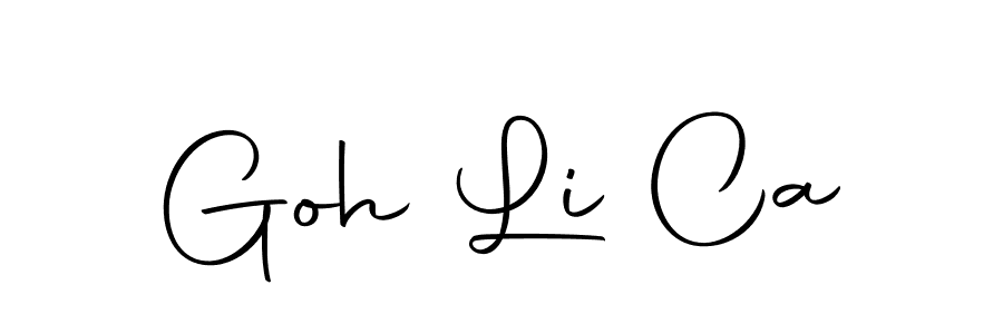 Use a signature maker to create a handwritten signature online. With this signature software, you can design (Autography-DOLnW) your own signature for name Goh Li Ca. Goh Li Ca signature style 10 images and pictures png