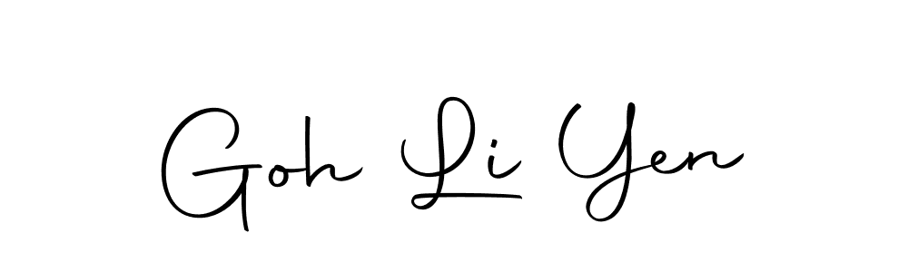 Goh Li Yen stylish signature style. Best Handwritten Sign (Autography-DOLnW) for my name. Handwritten Signature Collection Ideas for my name Goh Li Yen. Goh Li Yen signature style 10 images and pictures png