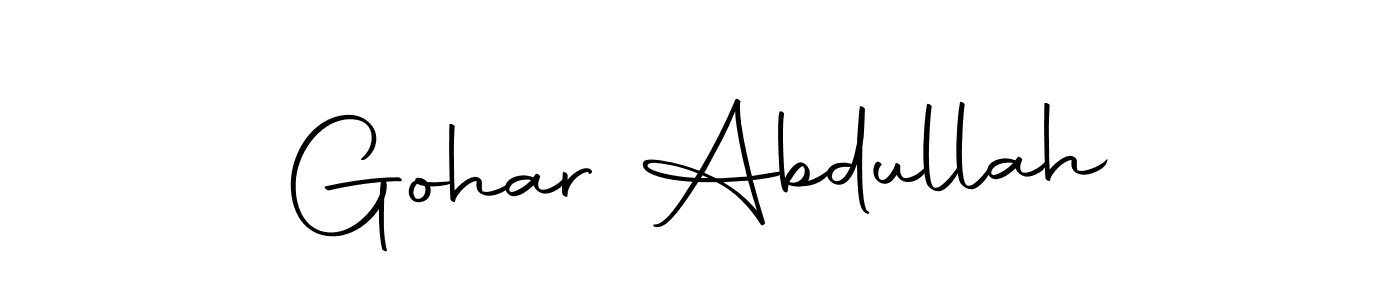 Gohar Abdullah stylish signature style. Best Handwritten Sign (Autography-DOLnW) for my name. Handwritten Signature Collection Ideas for my name Gohar Abdullah. Gohar Abdullah signature style 10 images and pictures png