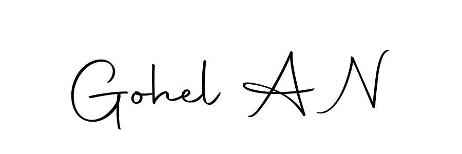 The best way (Autography-DOLnW) to make a short signature is to pick only two or three words in your name. The name Gohel A N include a total of six letters. For converting this name. Gohel A N signature style 10 images and pictures png