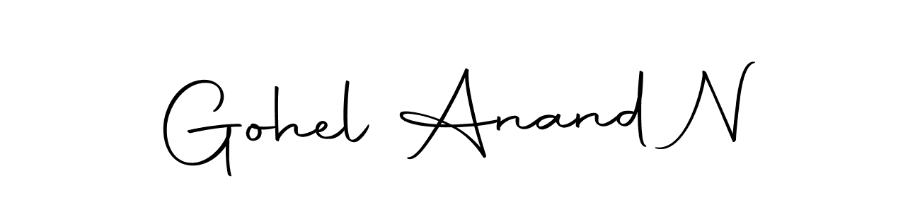Make a beautiful signature design for name Gohel Anand N. With this signature (Autography-DOLnW) style, you can create a handwritten signature for free. Gohel Anand N signature style 10 images and pictures png