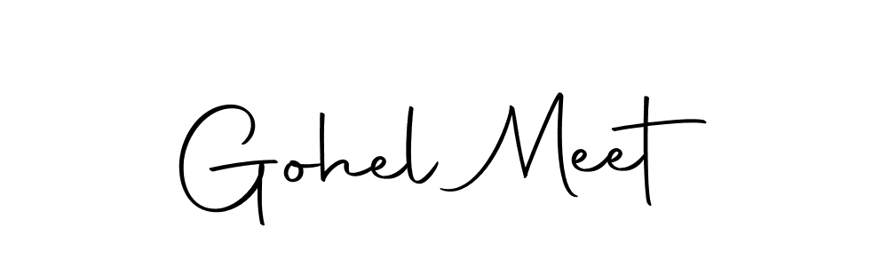 Design your own signature with our free online signature maker. With this signature software, you can create a handwritten (Autography-DOLnW) signature for name Gohel Meet. Gohel Meet signature style 10 images and pictures png