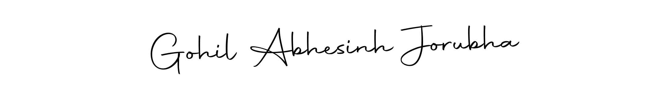 Gohil Abhesinh Jorubha stylish signature style. Best Handwritten Sign (Autography-DOLnW) for my name. Handwritten Signature Collection Ideas for my name Gohil Abhesinh Jorubha. Gohil Abhesinh Jorubha signature style 10 images and pictures png