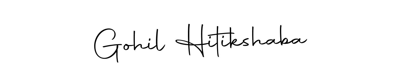 Use a signature maker to create a handwritten signature online. With this signature software, you can design (Autography-DOLnW) your own signature for name Gohil Hitikshaba. Gohil Hitikshaba signature style 10 images and pictures png