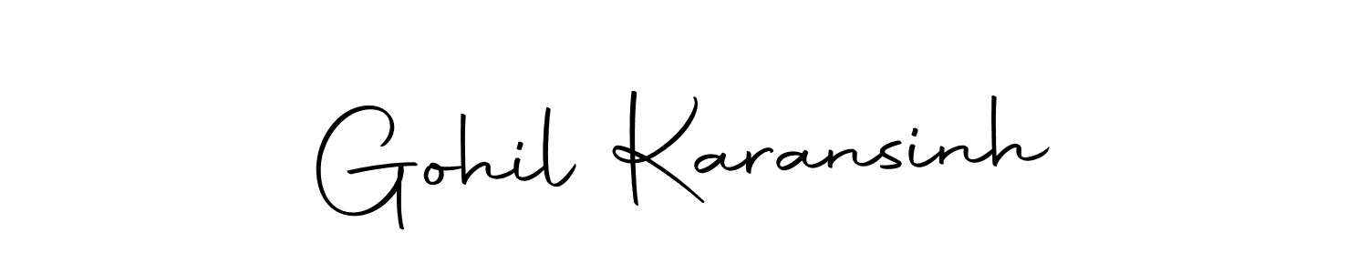 Gohil Karansinh stylish signature style. Best Handwritten Sign (Autography-DOLnW) for my name. Handwritten Signature Collection Ideas for my name Gohil Karansinh. Gohil Karansinh signature style 10 images and pictures png