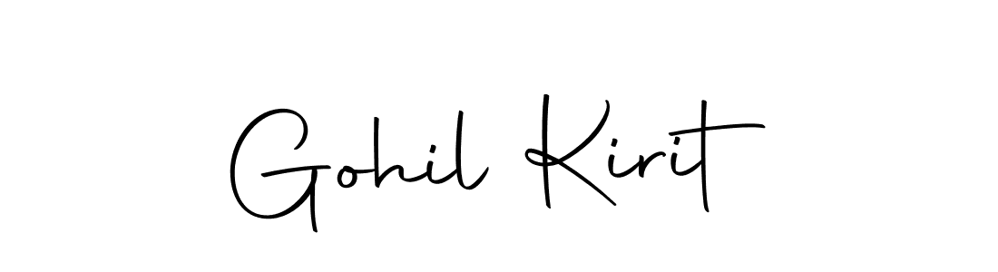 Make a short Gohil Kirit signature style. Manage your documents anywhere anytime using Autography-DOLnW. Create and add eSignatures, submit forms, share and send files easily. Gohil Kirit signature style 10 images and pictures png