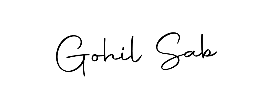Also we have Gohil Sab name is the best signature style. Create professional handwritten signature collection using Autography-DOLnW autograph style. Gohil Sab signature style 10 images and pictures png