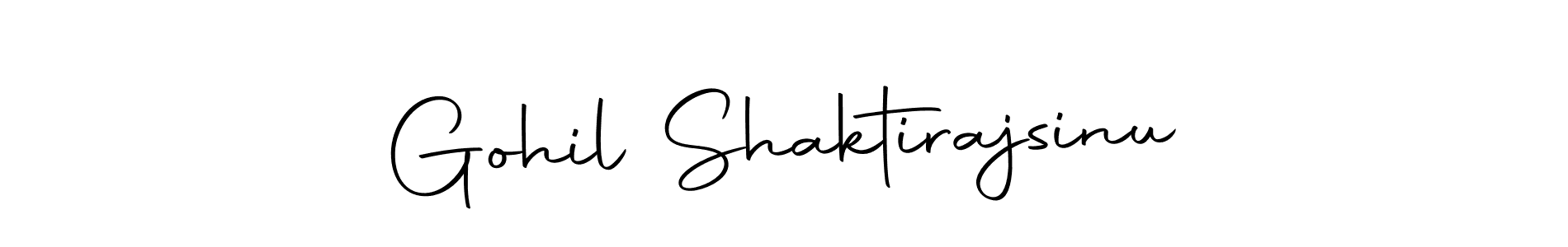 Create a beautiful signature design for name Gohil Shaktirajsinu. With this signature (Autography-DOLnW) fonts, you can make a handwritten signature for free. Gohil Shaktirajsinu signature style 10 images and pictures png