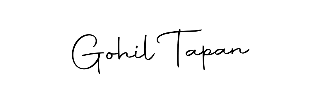 You can use this online signature creator to create a handwritten signature for the name Gohil Tapan. This is the best online autograph maker. Gohil Tapan signature style 10 images and pictures png