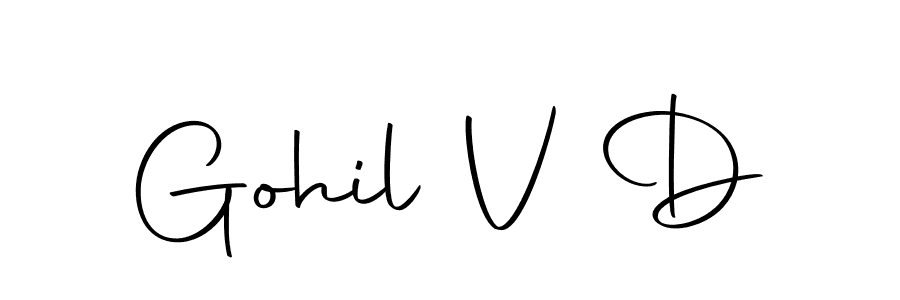 Also we have Gohil V D name is the best signature style. Create professional handwritten signature collection using Autography-DOLnW autograph style. Gohil V D signature style 10 images and pictures png