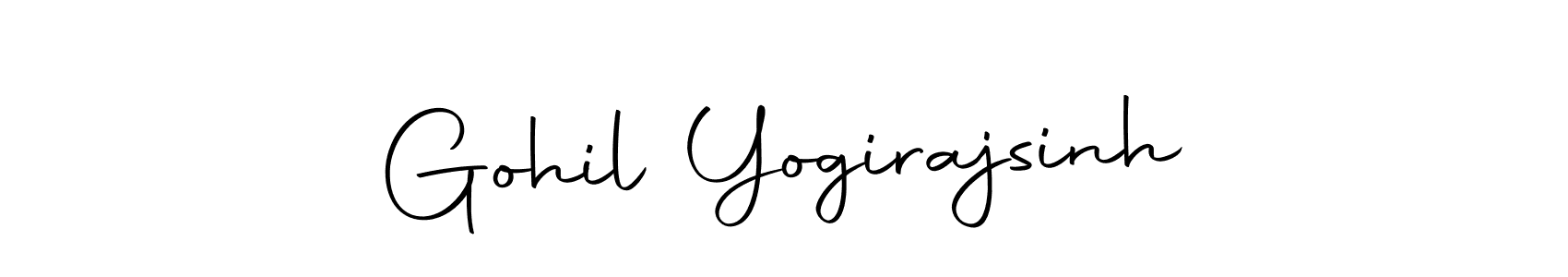 Make a beautiful signature design for name Gohil Yogirajsinh. With this signature (Autography-DOLnW) style, you can create a handwritten signature for free. Gohil Yogirajsinh signature style 10 images and pictures png