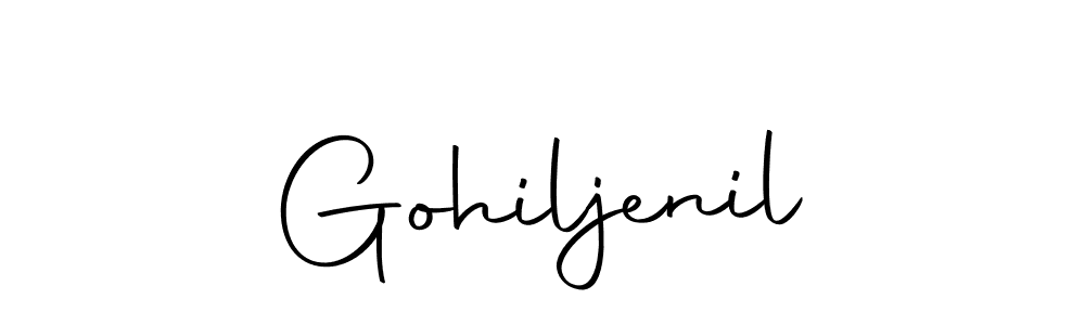 This is the best signature style for the Gohiljenil name. Also you like these signature font (Autography-DOLnW). Mix name signature. Gohiljenil signature style 10 images and pictures png