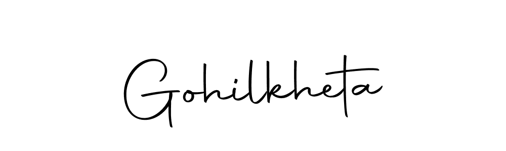 Similarly Autography-DOLnW is the best handwritten signature design. Signature creator online .You can use it as an online autograph creator for name Gohilkheta. Gohilkheta signature style 10 images and pictures png