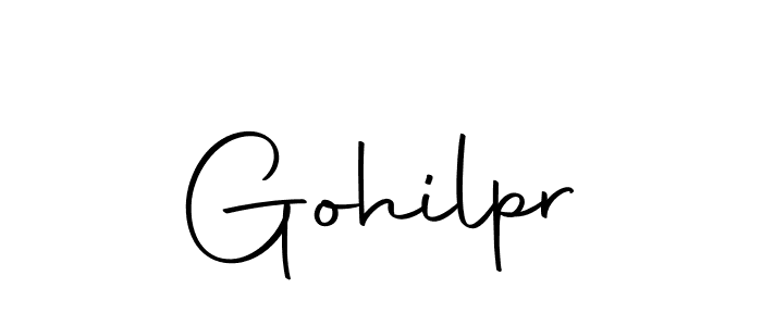 How to make Gohilpr name signature. Use Autography-DOLnW style for creating short signs online. This is the latest handwritten sign. Gohilpr signature style 10 images and pictures png