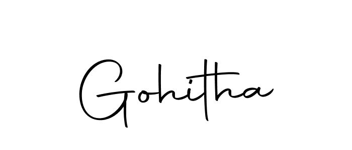 Gohitha stylish signature style. Best Handwritten Sign (Autography-DOLnW) for my name. Handwritten Signature Collection Ideas for my name Gohitha. Gohitha signature style 10 images and pictures png