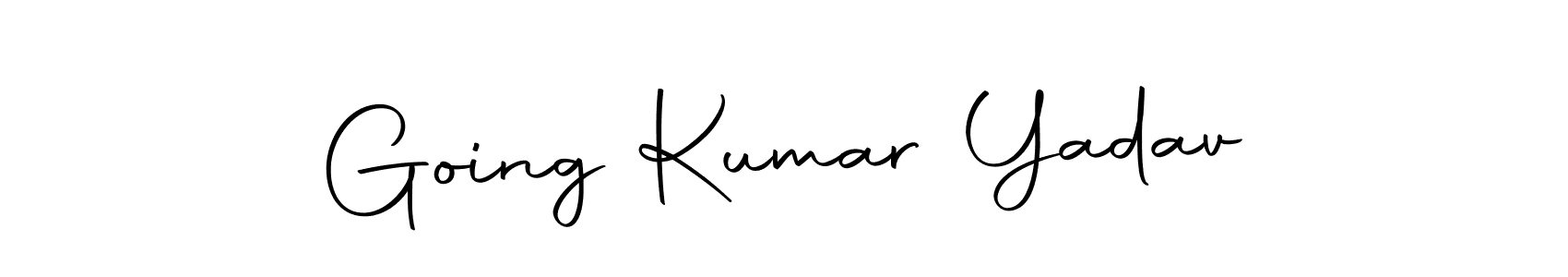 How to make Going Kumar Yadav name signature. Use Autography-DOLnW style for creating short signs online. This is the latest handwritten sign. Going Kumar Yadav signature style 10 images and pictures png