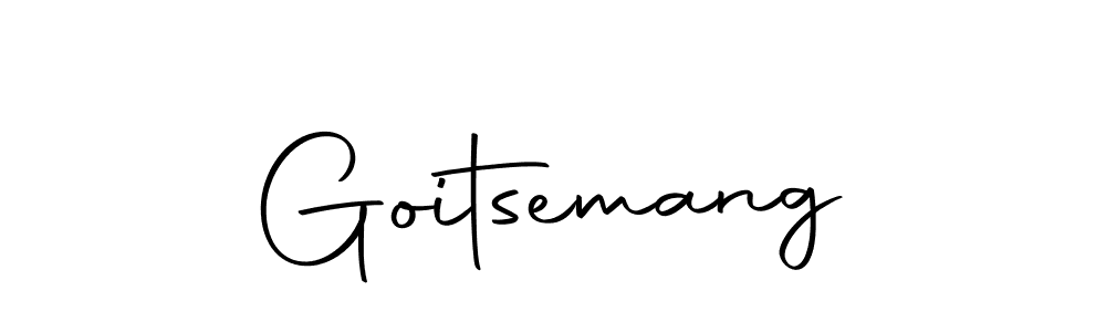 Create a beautiful signature design for name Goitsemang. With this signature (Autography-DOLnW) fonts, you can make a handwritten signature for free. Goitsemang signature style 10 images and pictures png