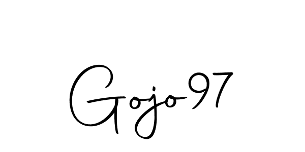 You can use this online signature creator to create a handwritten signature for the name Gojo97. This is the best online autograph maker. Gojo97 signature style 10 images and pictures png