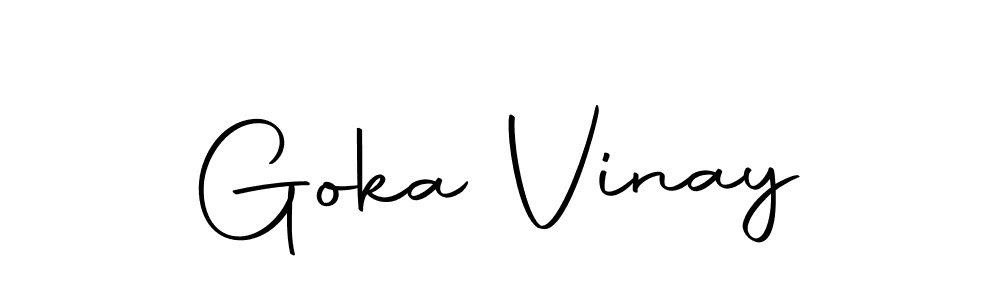 Also we have Goka Vinay name is the best signature style. Create professional handwritten signature collection using Autography-DOLnW autograph style. Goka Vinay signature style 10 images and pictures png