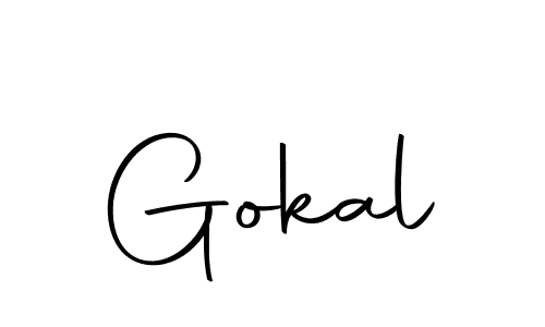 Make a beautiful signature design for name Gokal. Use this online signature maker to create a handwritten signature for free. Gokal signature style 10 images and pictures png