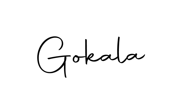 Gokala stylish signature style. Best Handwritten Sign (Autography-DOLnW) for my name. Handwritten Signature Collection Ideas for my name Gokala. Gokala signature style 10 images and pictures png