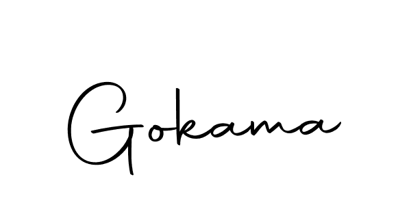 You should practise on your own different ways (Autography-DOLnW) to write your name (Gokama) in signature. don't let someone else do it for you. Gokama signature style 10 images and pictures png