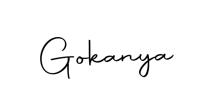 How to Draw Gokanya signature style? Autography-DOLnW is a latest design signature styles for name Gokanya. Gokanya signature style 10 images and pictures png