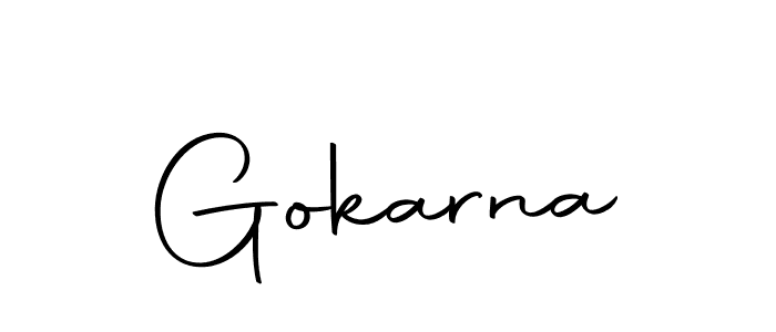 Create a beautiful signature design for name Gokarna. With this signature (Autography-DOLnW) fonts, you can make a handwritten signature for free. Gokarna signature style 10 images and pictures png