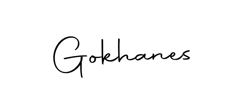 How to make Gokhanes signature? Autography-DOLnW is a professional autograph style. Create handwritten signature for Gokhanes name. Gokhanes signature style 10 images and pictures png