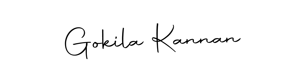 Make a beautiful signature design for name Gokila Kannan. Use this online signature maker to create a handwritten signature for free. Gokila Kannan signature style 10 images and pictures png