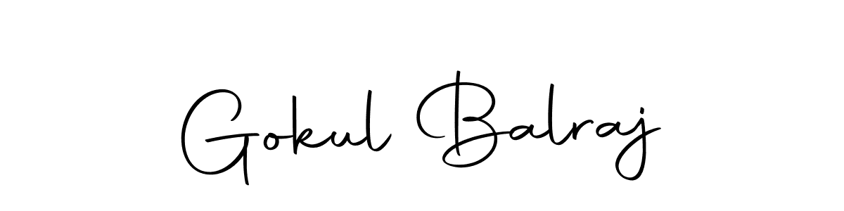 Create a beautiful signature design for name Gokul Balraj. With this signature (Autography-DOLnW) fonts, you can make a handwritten signature for free. Gokul Balraj signature style 10 images and pictures png