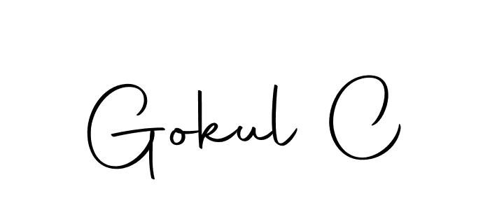 The best way (Autography-DOLnW) to make a short signature is to pick only two or three words in your name. The name Gokul C include a total of six letters. For converting this name. Gokul C signature style 10 images and pictures png