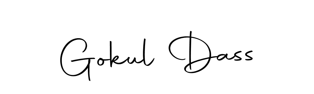 Use a signature maker to create a handwritten signature online. With this signature software, you can design (Autography-DOLnW) your own signature for name Gokul Dass. Gokul Dass signature style 10 images and pictures png