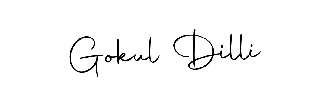 Also we have Gokul Dilli name is the best signature style. Create professional handwritten signature collection using Autography-DOLnW autograph style. Gokul Dilli signature style 10 images and pictures png